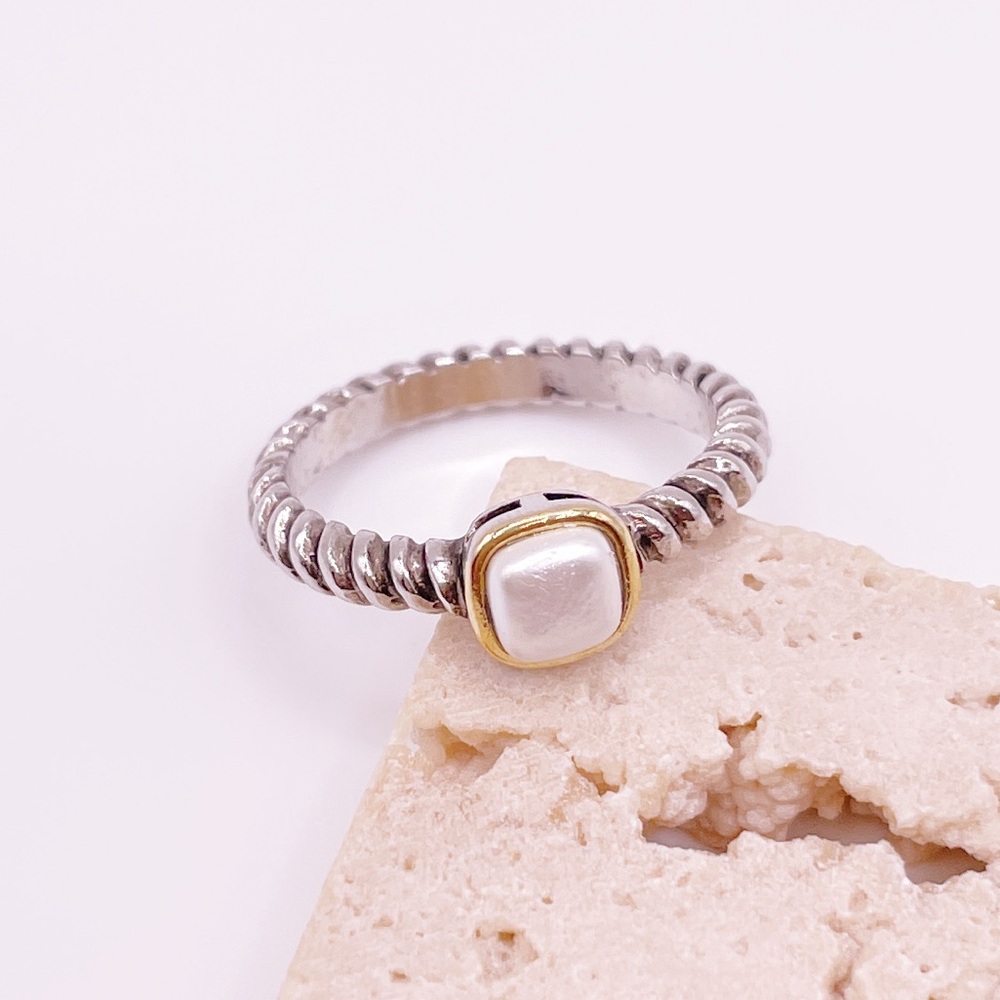 Silver and Gold-Tone Women's Ring